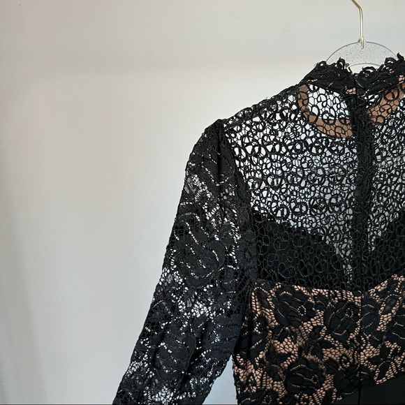 NIKIBIKI Black Guipure Long-sleeve Dress - Picture 9 of 9